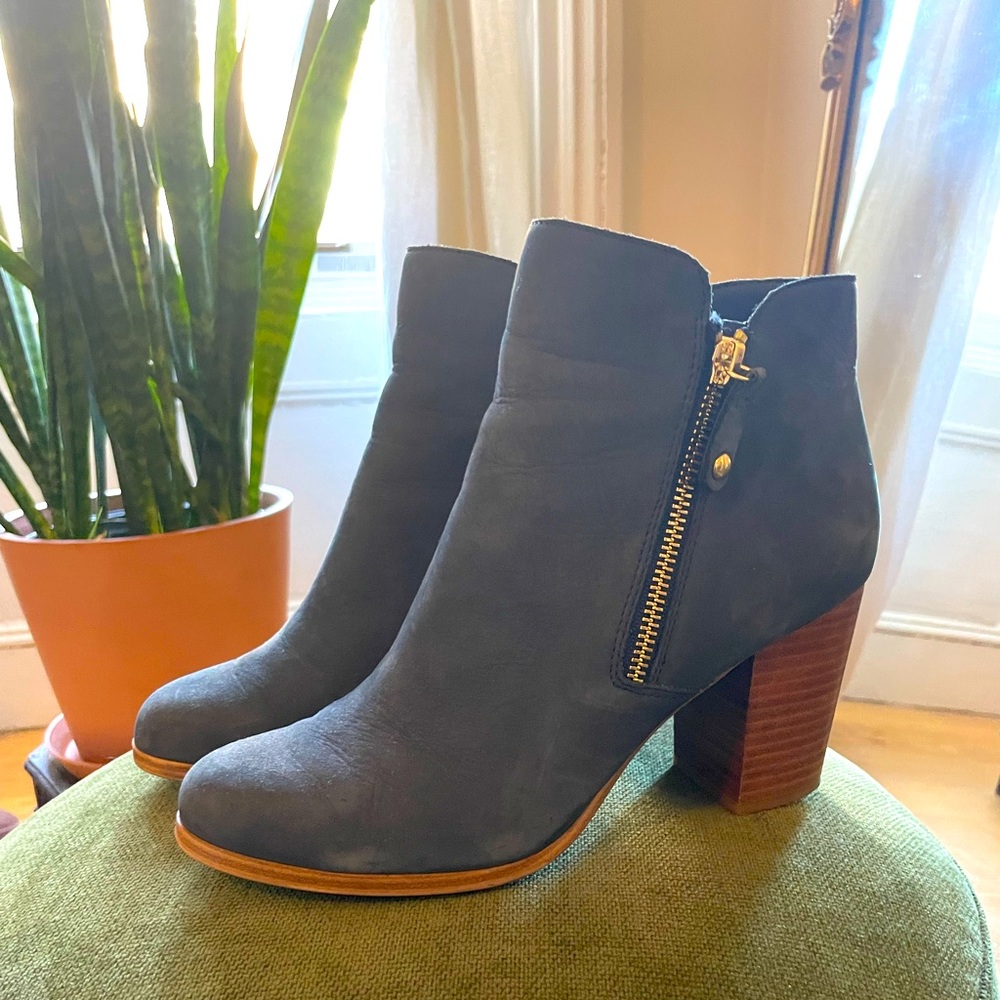 ALDO Granite Blue Booties (8.5)